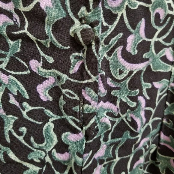 Passports Of Pier 1 Imports romper Small vine print playsuit jumpsuit VINTAGE - Picture 6 of 14